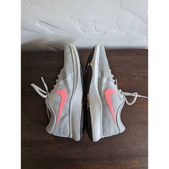 Nike Women's Revolution 4 Gray and Pink Running Shoes - Size 8 - Picture 7 of 9